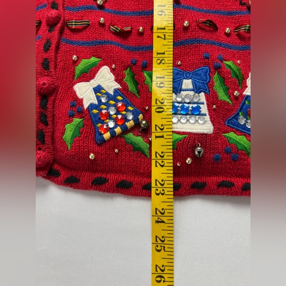 Designers Original Studio Christmas Holiday Sweater Cardigan - Picture 11 of 15